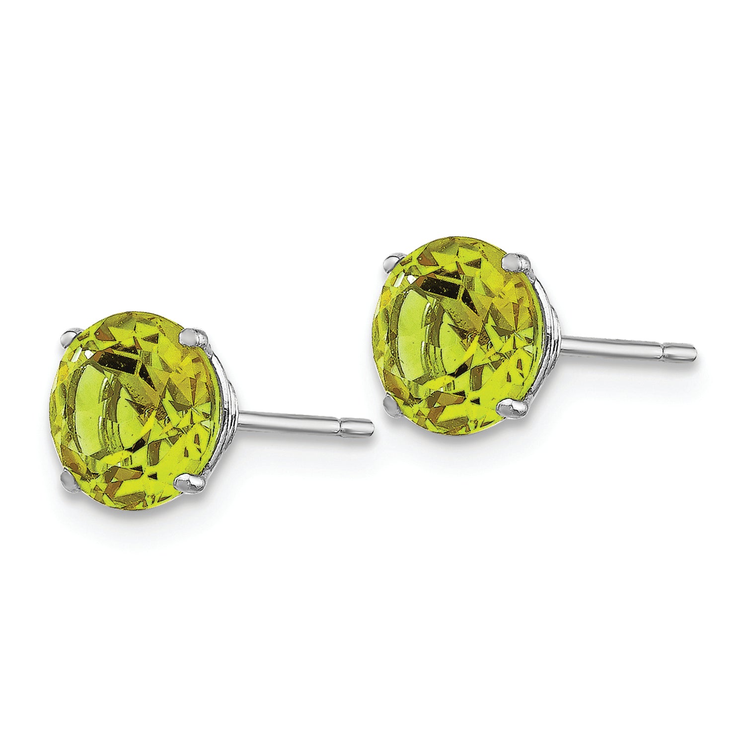 Peridot Pop 6mm Stud Earrings