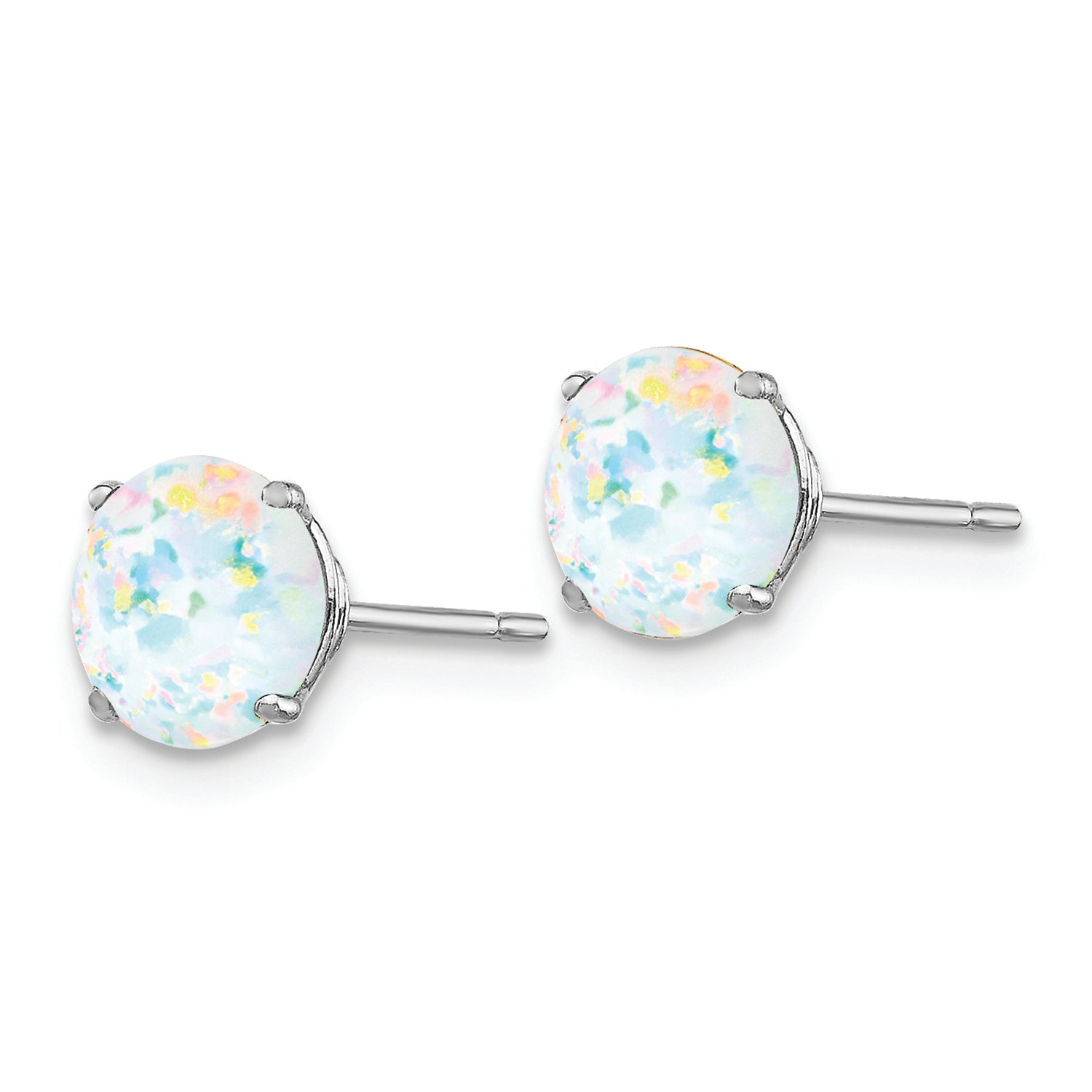Ethereal Opal 6mm Stud Earrings
