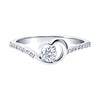 Heart’s Embrace Round Diamond Promise Ring