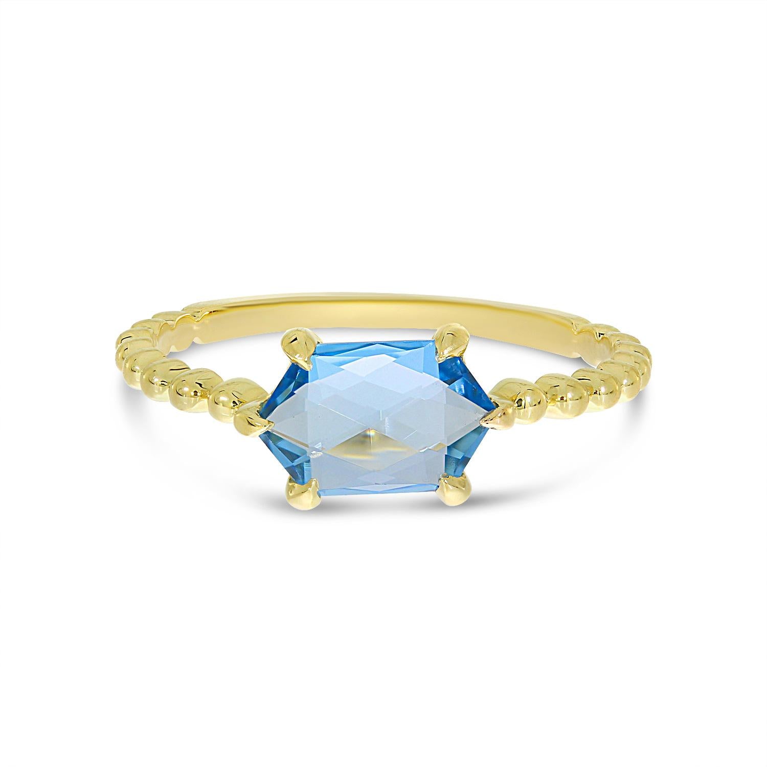 Skyflare Blue Topaz Ring