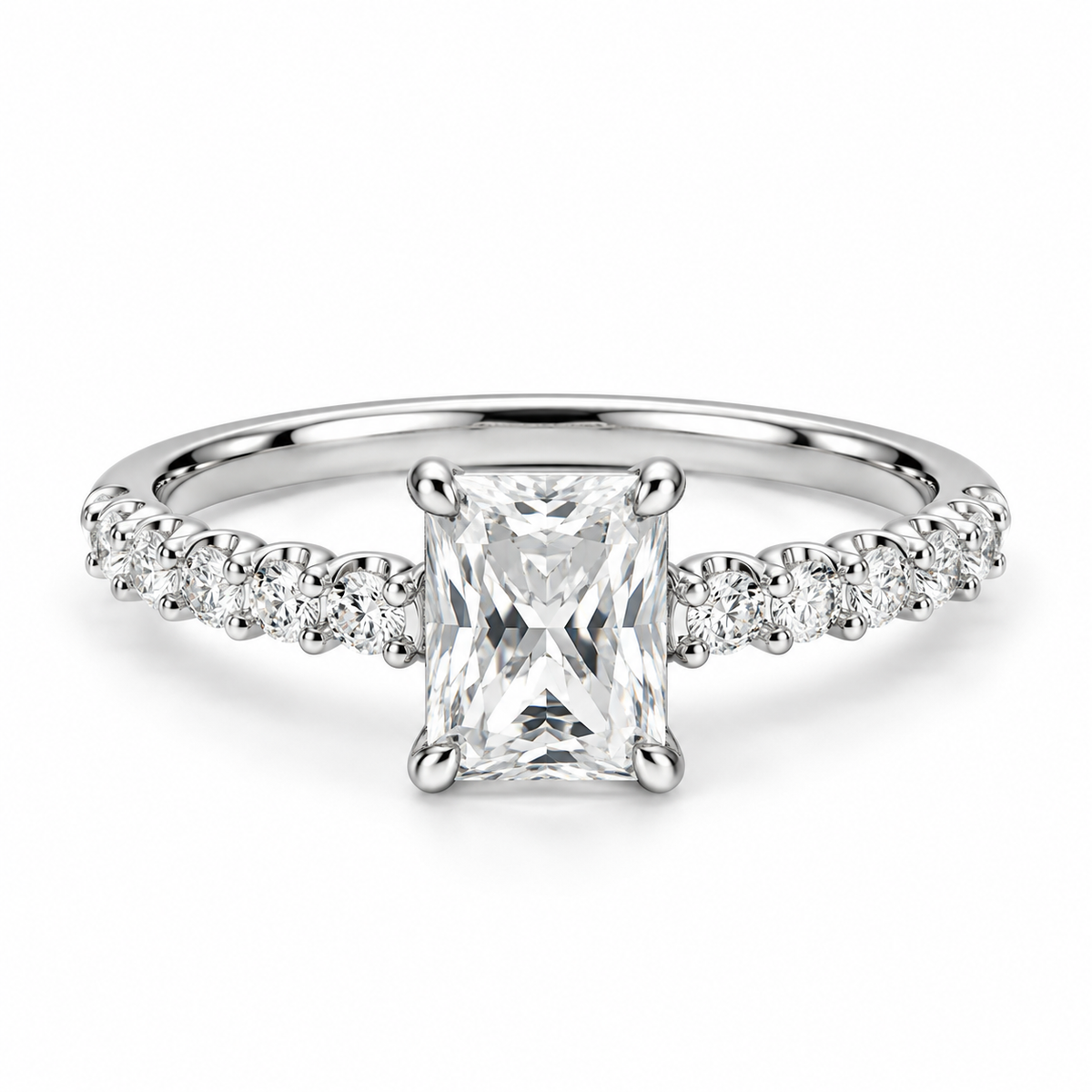 Love Story® Radiant Diamond Engagement Ring Mounting