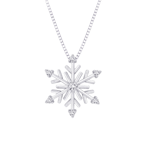 Diamond Snowflake Pendant