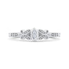 Petal Kiss Marquise Diamond Promise Ring