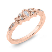 Petal Kiss Marquise Diamond Promise Ring