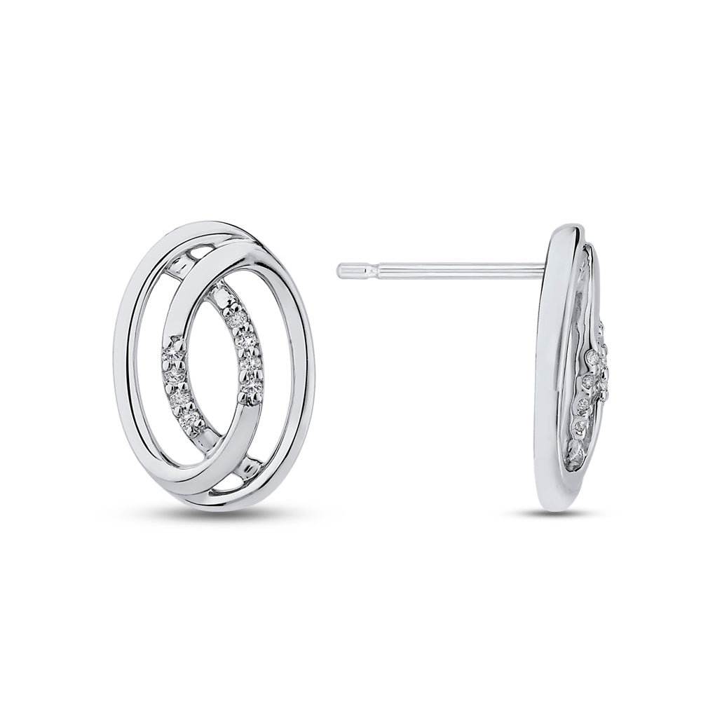 Interlinked Radiance Diamond Earrings