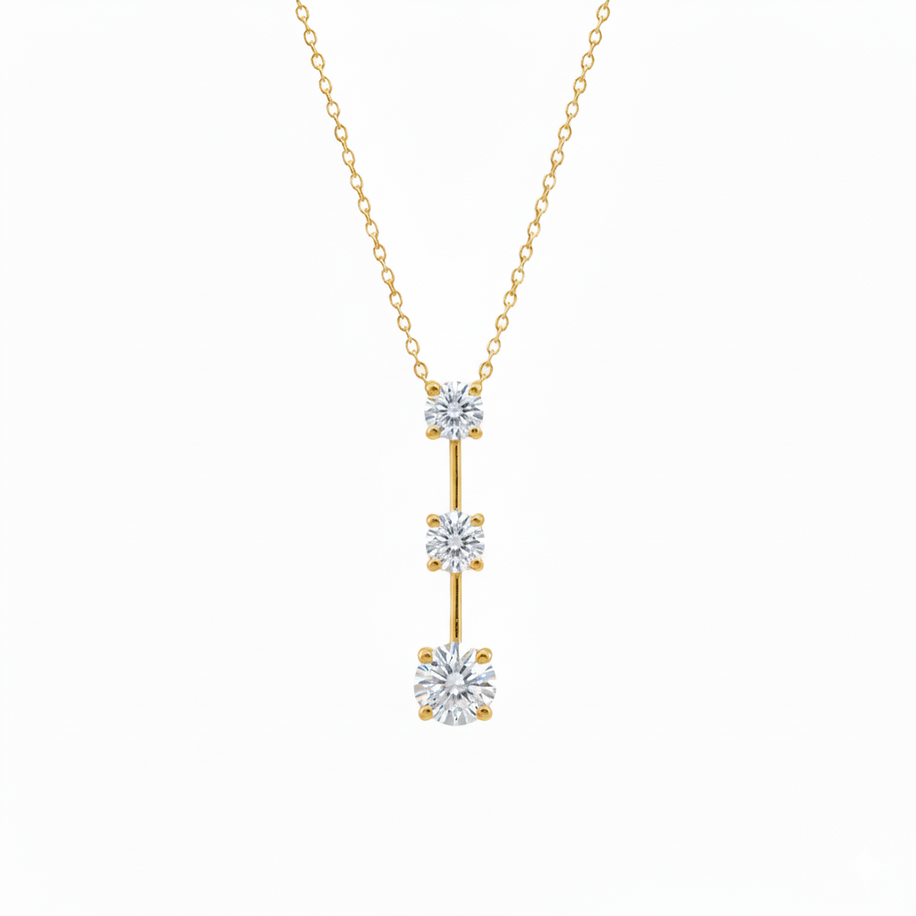ShimmerLine Diamond Necklace