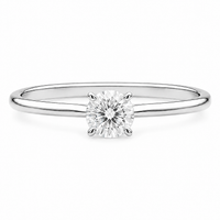 Solar Flare Round Diamond Solitaire Ring