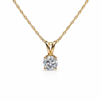 Timeless Round Diamond Solitaire Pendant