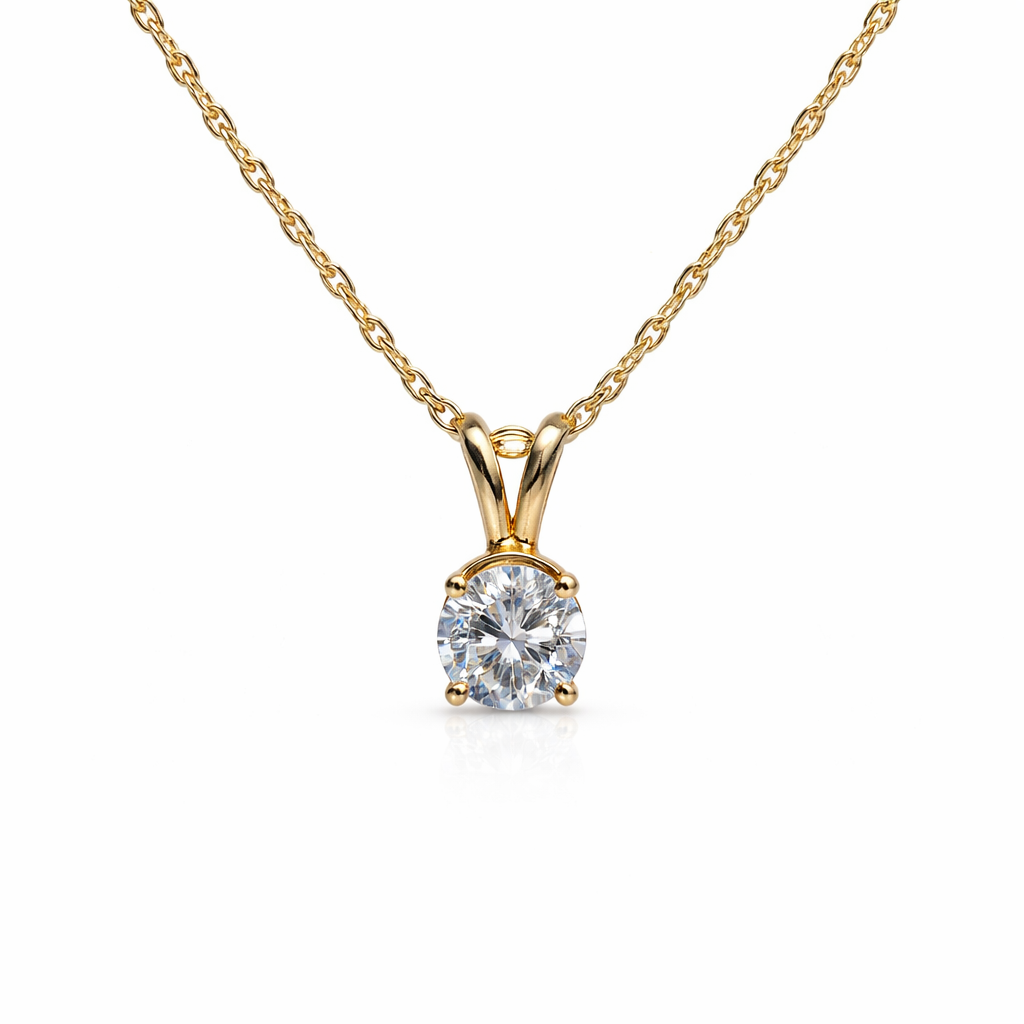 Timeless Round Diamond Solitaire Pendant