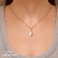 Shy Creation® Geo Radiance Diamond Pendant