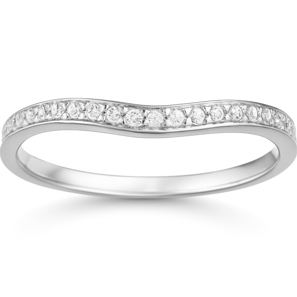 Love Story® Silhouette Curve Diamond Band
