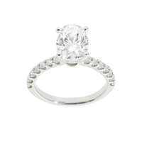 Love Story® Oval Diamond Semi Mounting Engagement Ring