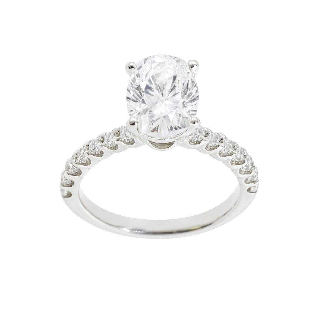 Love Story® Oval Diamond Semi Mounting Engagement Ring