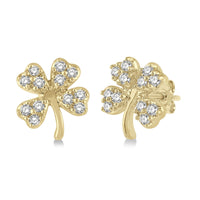 Diamond Cloverlight Stud Earrings