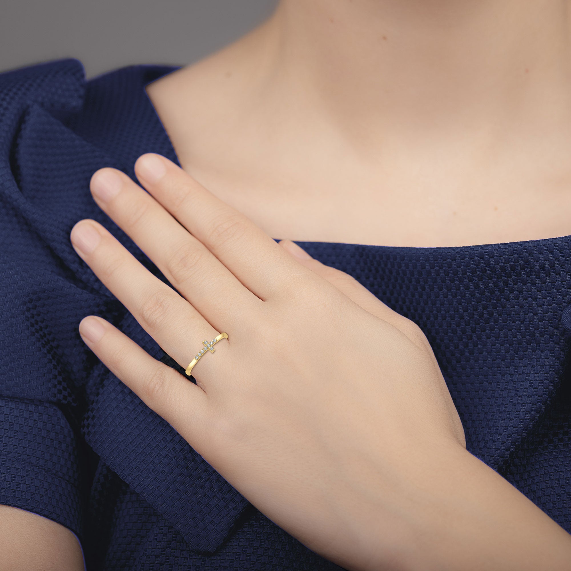 Modern Faith Diamond Ring
