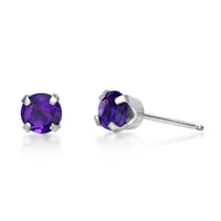 Orchid Amethyst Stud Earrings