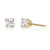 Genuine White Topaz Stud Earrings