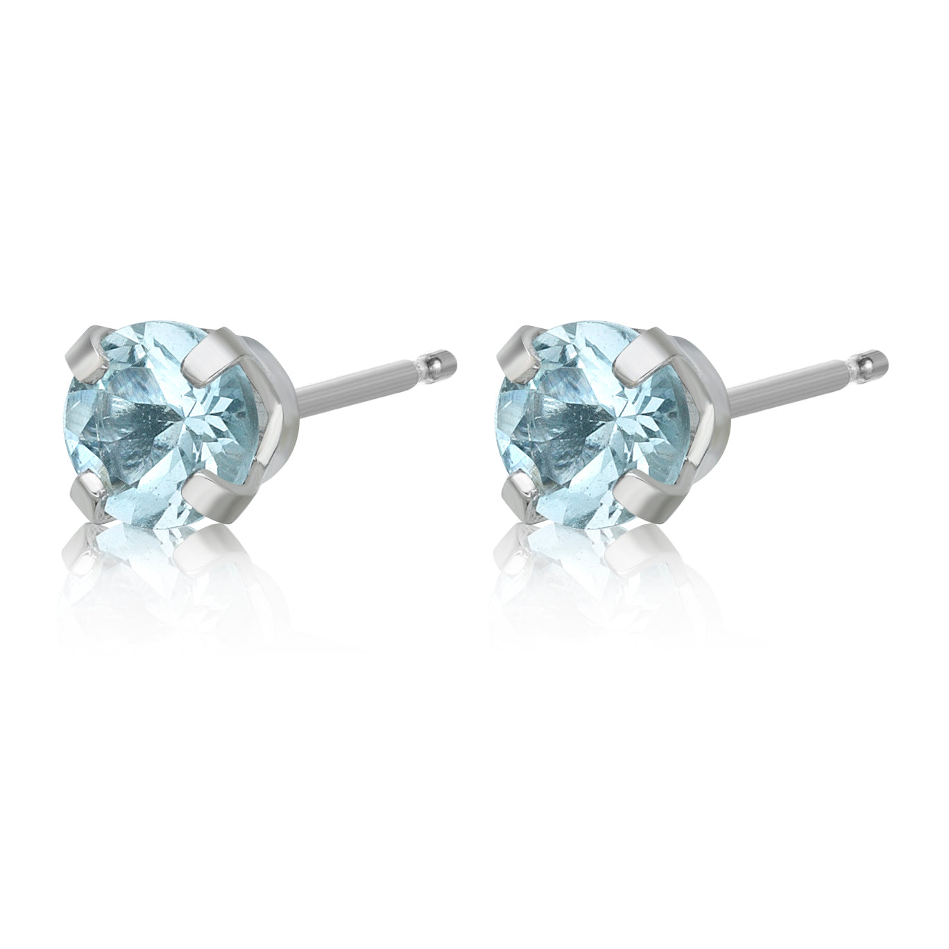 Tidefall Aquamarine 10K Stud Earrings