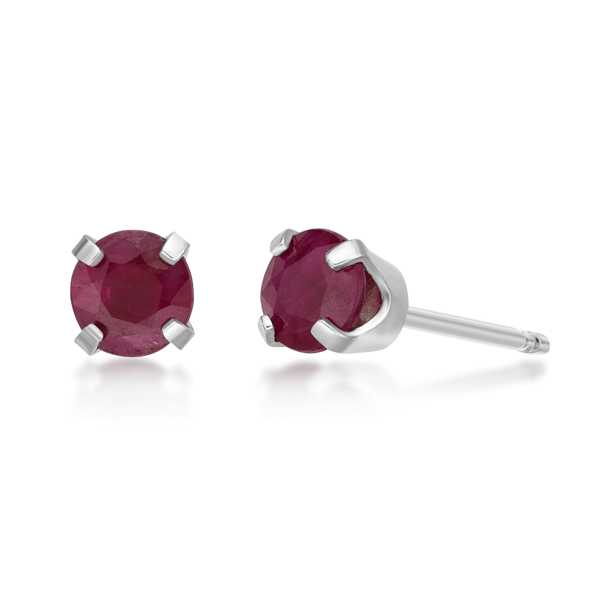 Roseflame Ruby 10K Stud Earrings