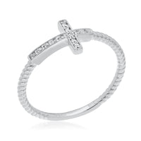 Divinity Diamond Cross Ring
