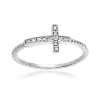 Divinity Diamond Cross Ring