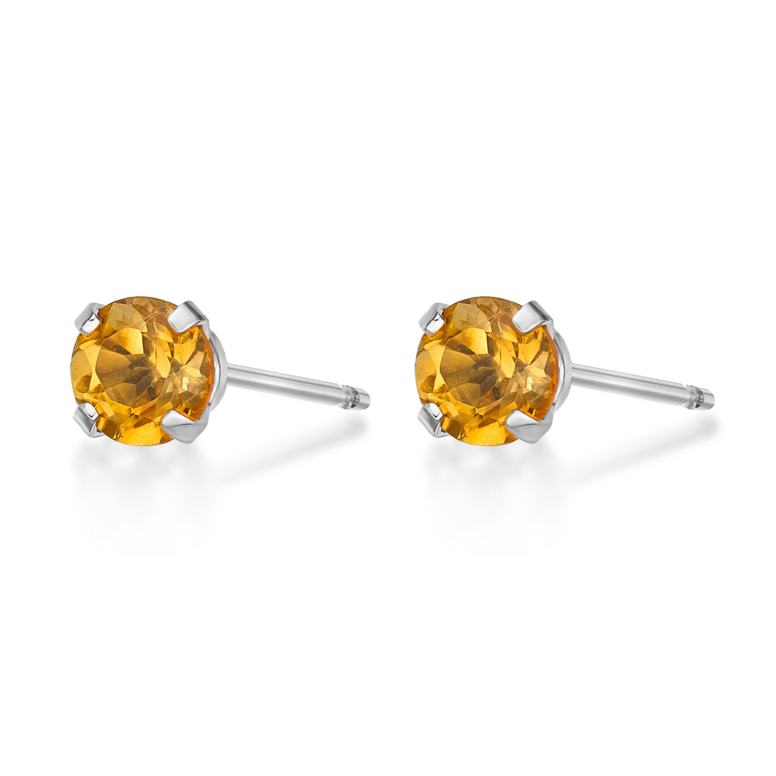 Golden Ray Citrine 10K Stud Earrings