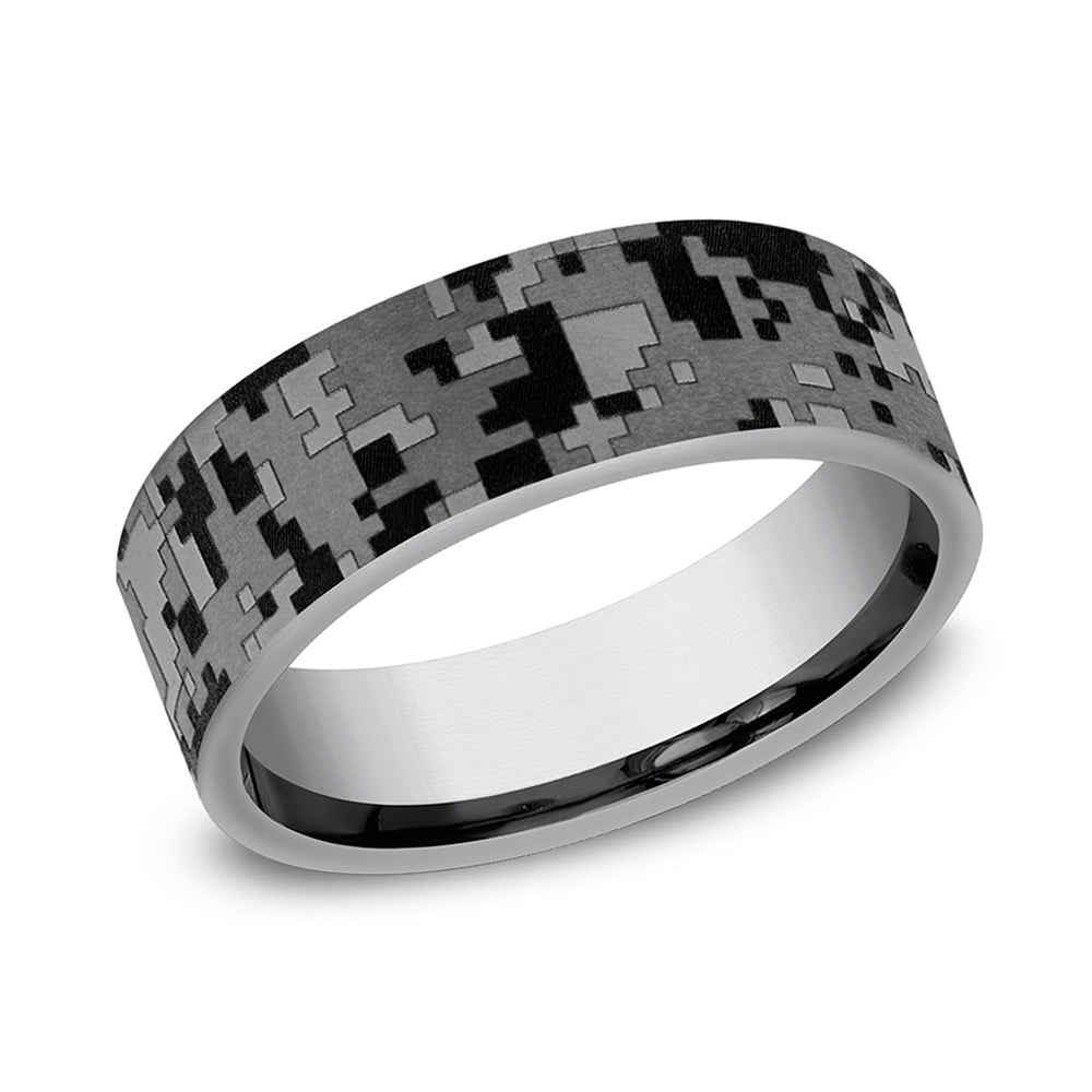 Benchmark® Digital Camouflage Tantalum Men's Band