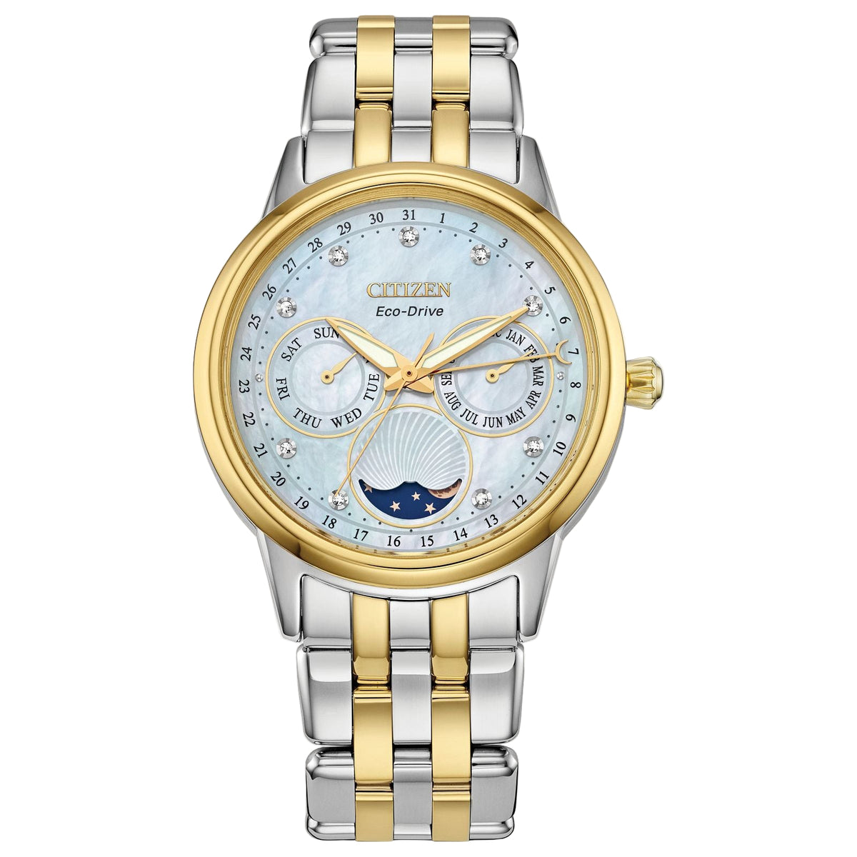 Citizen Women\'s Stainless Steel and Gold tone with Mother of Pearl Watch Vintage Citizen Mother of Pearls Gold-plated Stainless-steel  main image 3