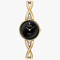 Citizen® Women's Silhouette Black Dial Watch