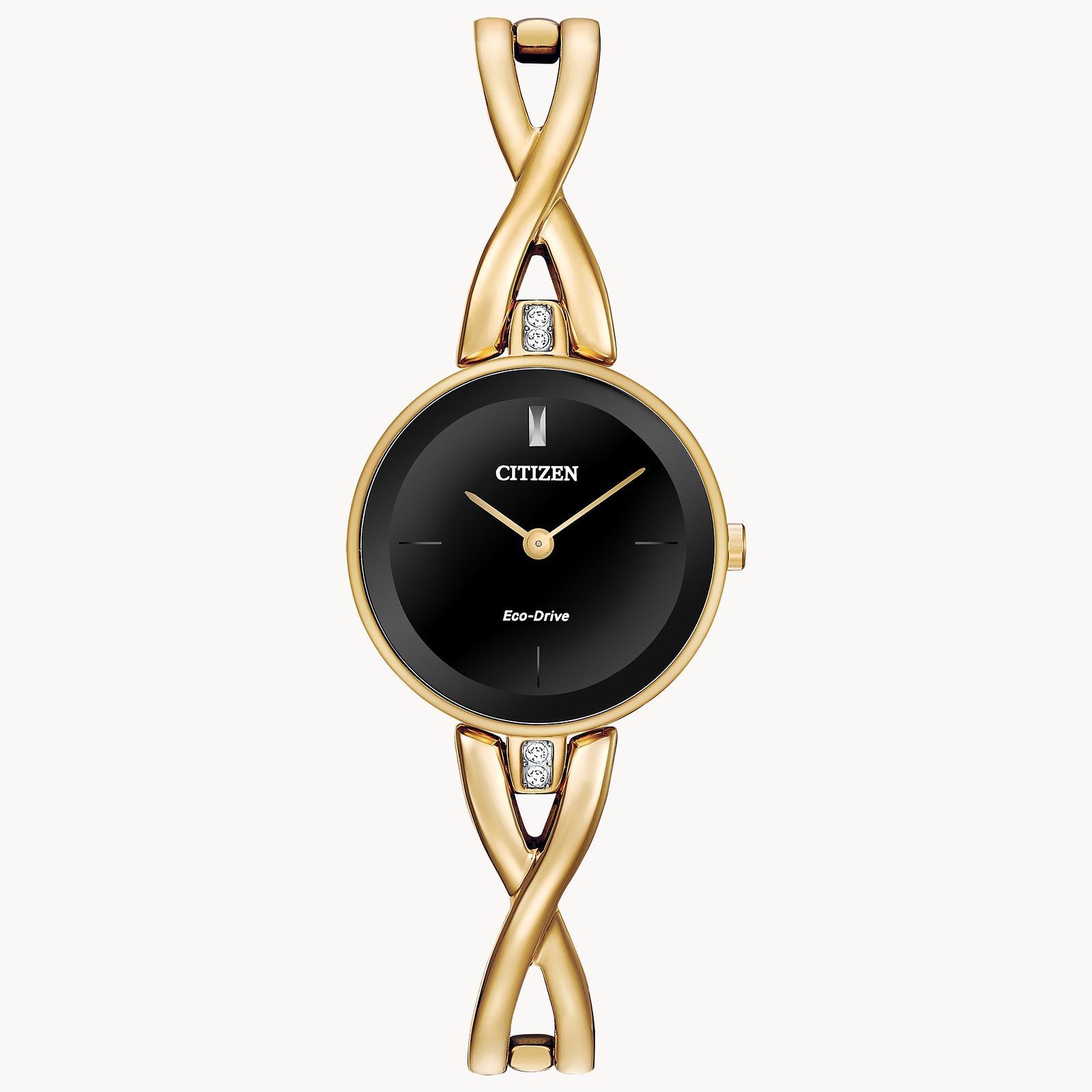 Citizen® Women's Silhouette Black Dial Watch