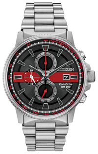 Citizen® Thin Red Line Chronograph Men's Watch