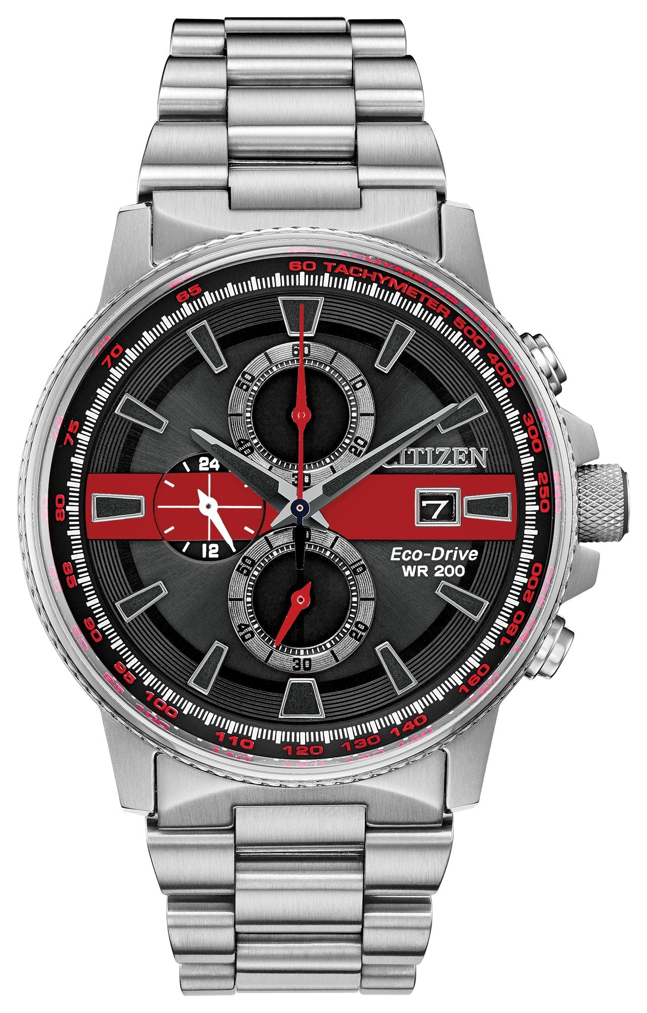 Citizen® Thin Red Line Chronograph Men's Watch