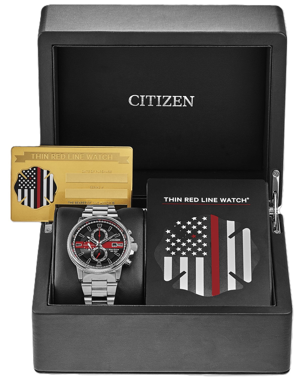 Citizen® Thin Red Line Chronograph Men's Watch