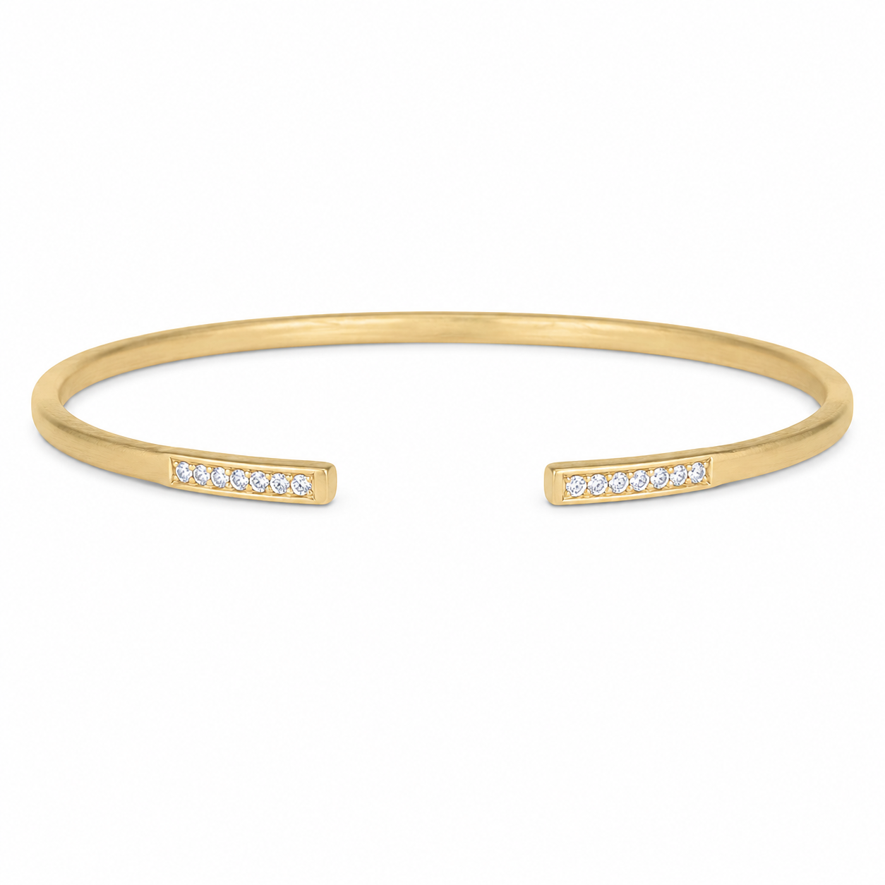 Diamond Bar Cuff Bangle