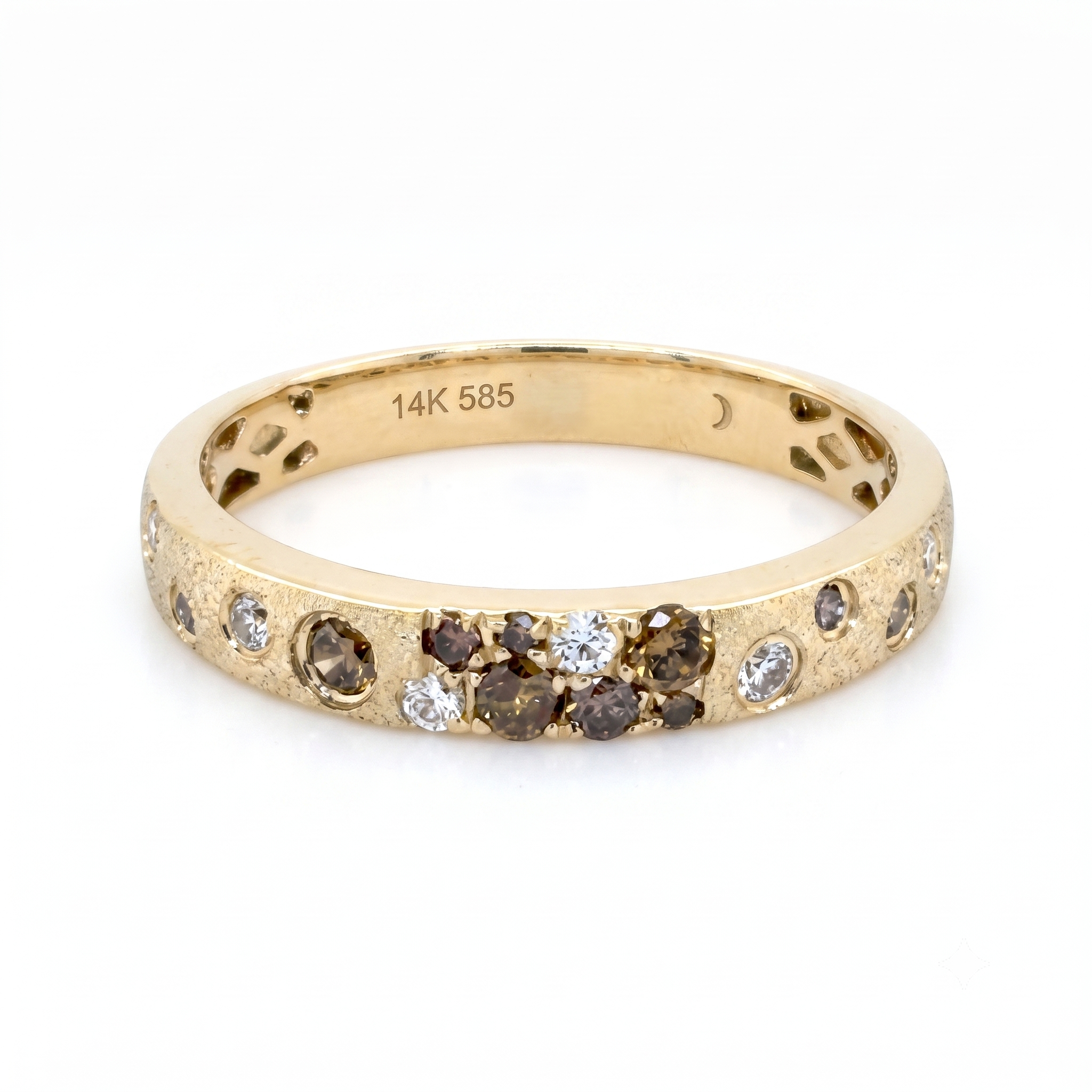 Moonshadow Satin Diamond Band