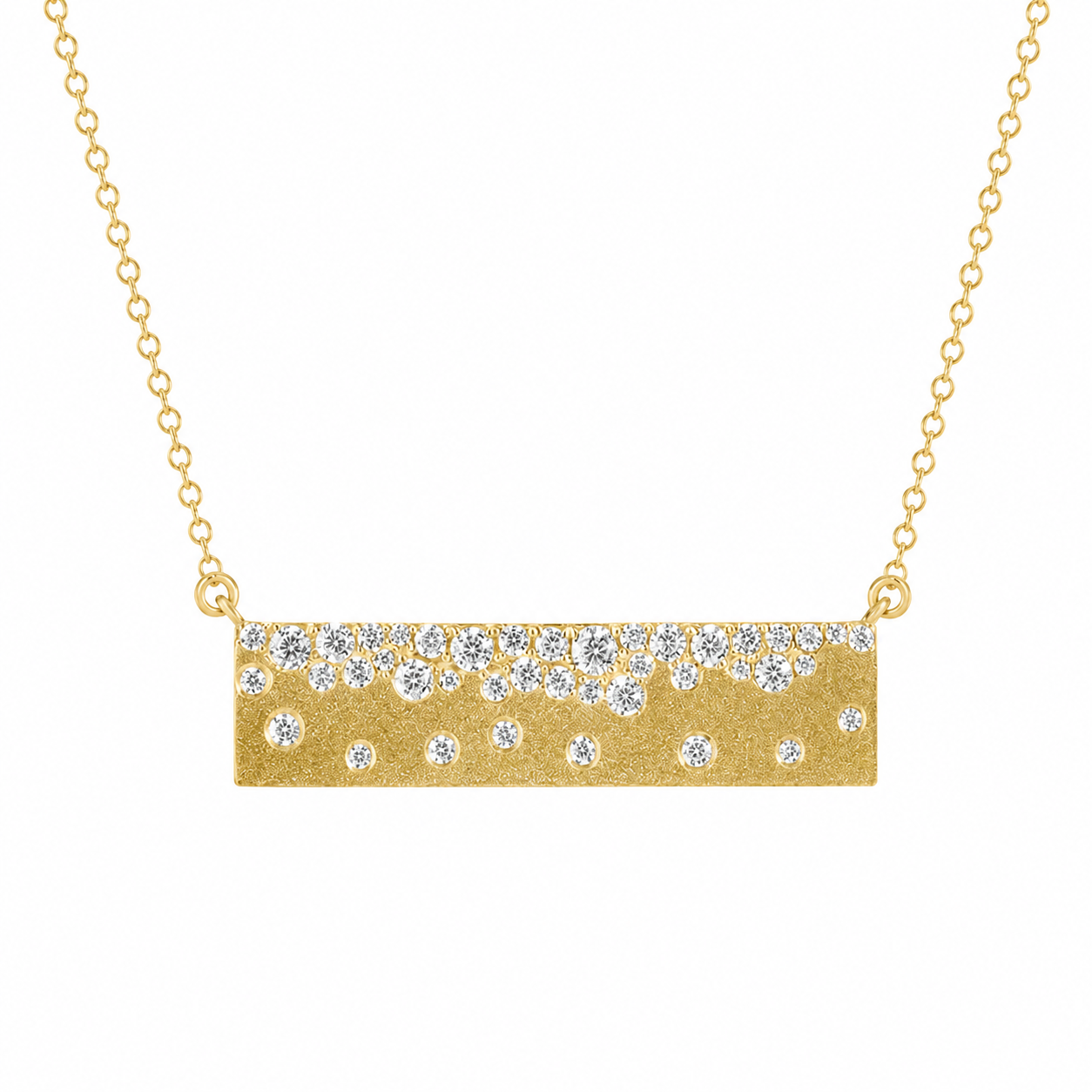 Diamond Stardust Bar Necklace