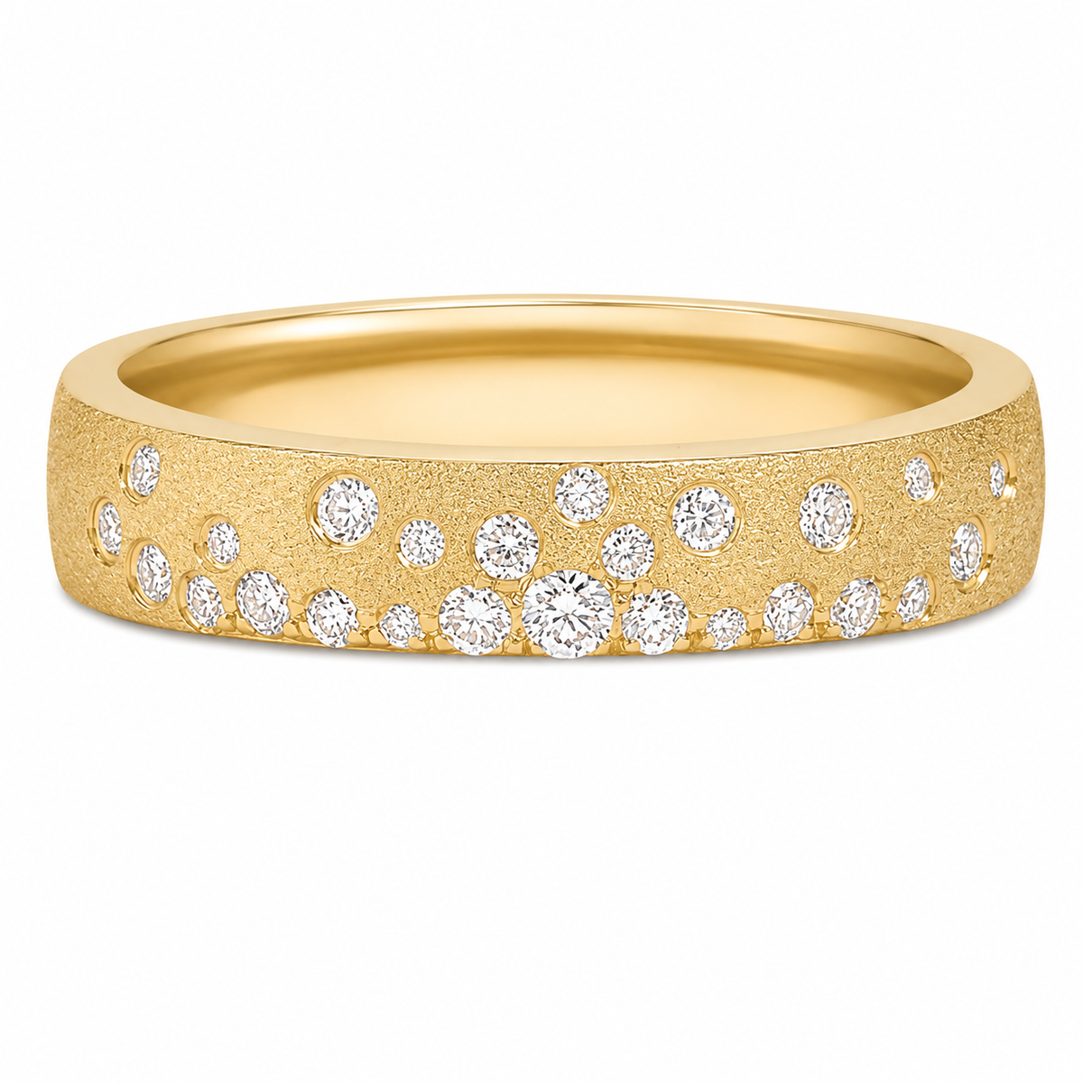 CAREERING STARDUST (18K） Diamond Stardust Band – Harry Ritchies