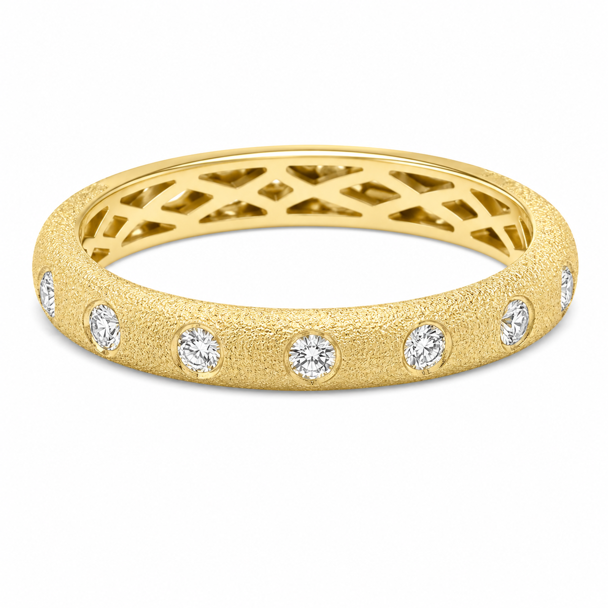 Satin Spark Diamond Band