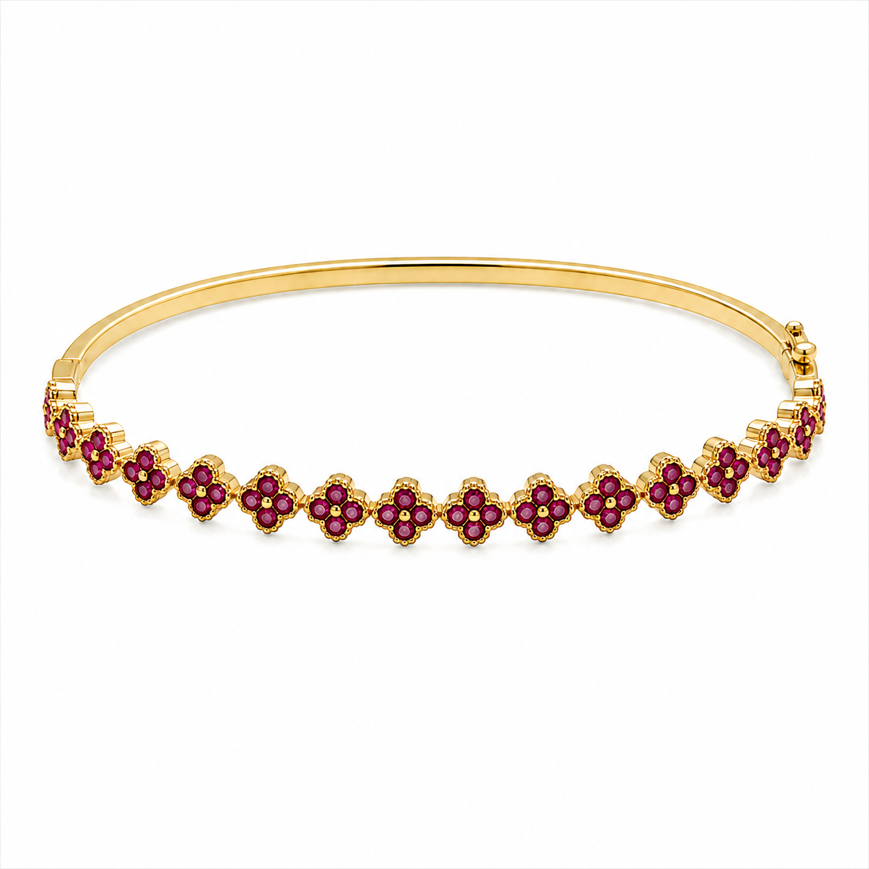 Ruby Floret Bangle