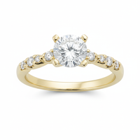Love Story® Gilded Whisper Round Diamond Semi Mounting Engagement Ring