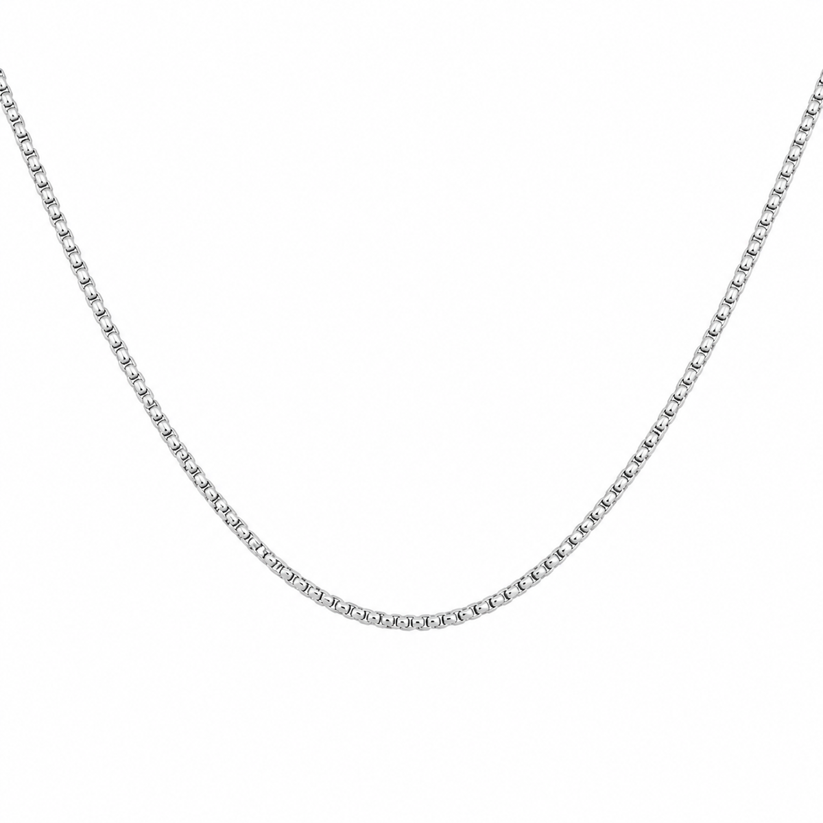 Distinctive fancy links create a modern look with added texture and movement throughout this sterling silver chain. The versatile design shines beautifully on its own or paired with a favorite pendant, while a secure lobster clasp provides comfortable everyday wear.