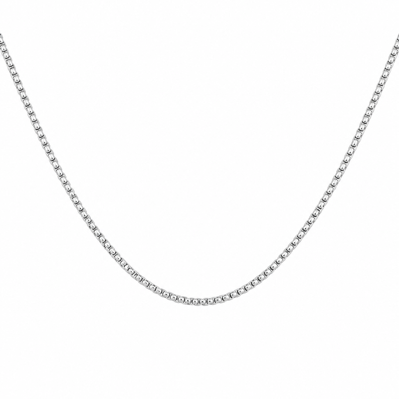 Distinctive fancy links create a modern look with added texture and movement throughout this sterling silver chain. The versatile design shines beautifully on its own or paired with a favorite pendant, while a secure lobster clasp provides comfortable everyday wear.
