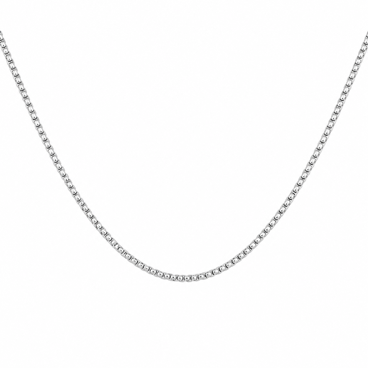 Silver Mosaic Link Chain