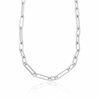 Silver Multi-Link Paperclip Chain Necklace