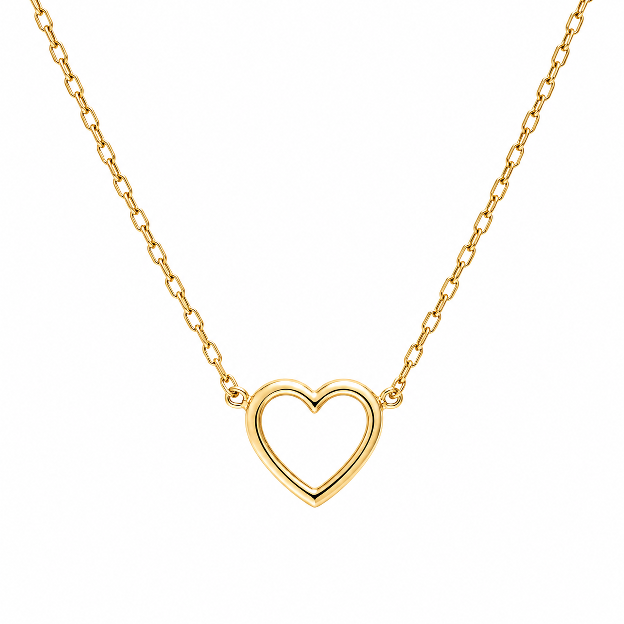 Golden Heartline Necklace