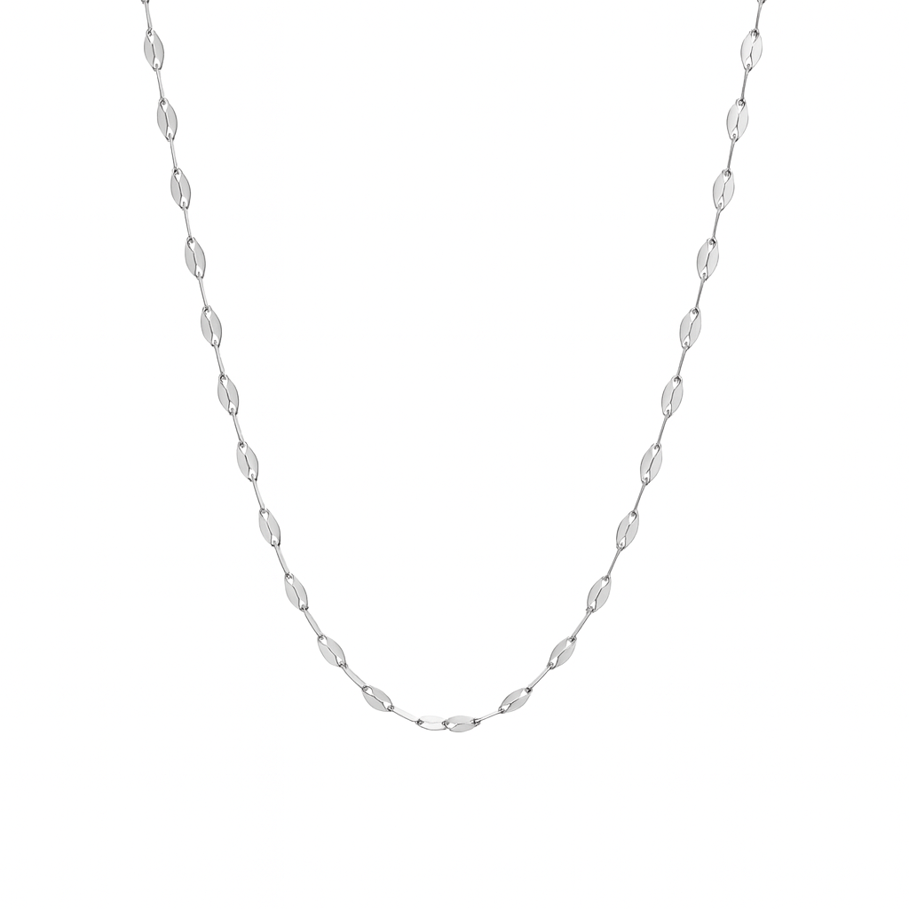 Silver MirrorLink Chain Necklace