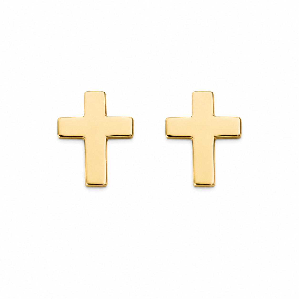 Faithline Cross Stud Earrings