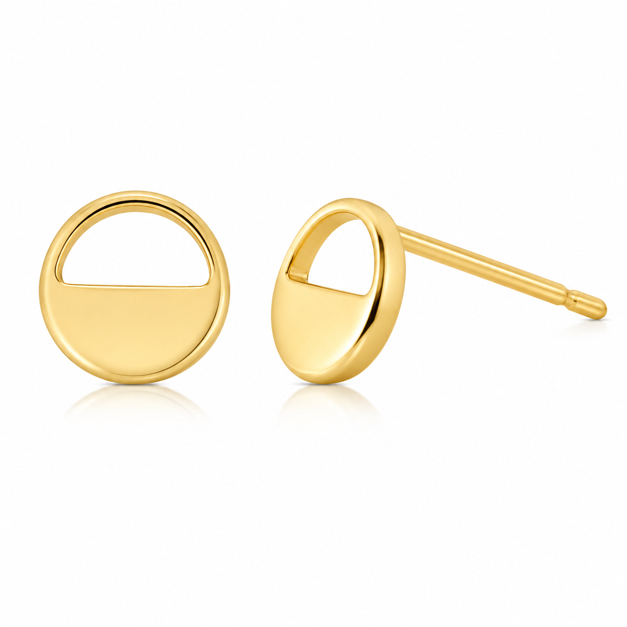 Modern Arc Geometric Stud Earrings