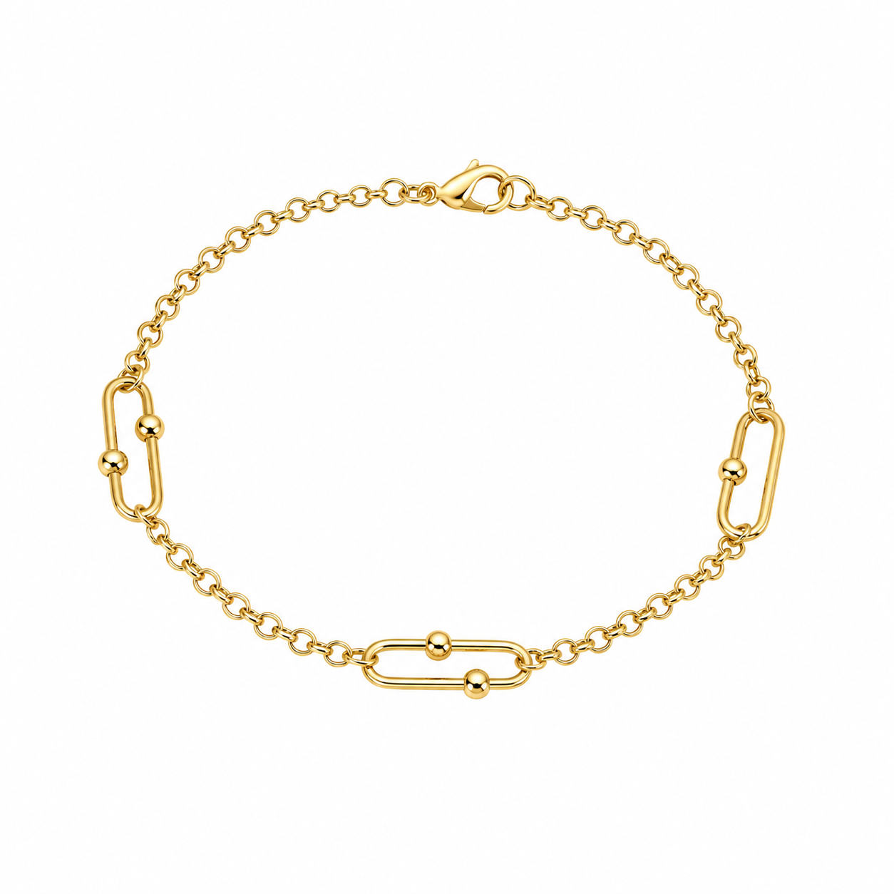 Bead Station Link Bracelet