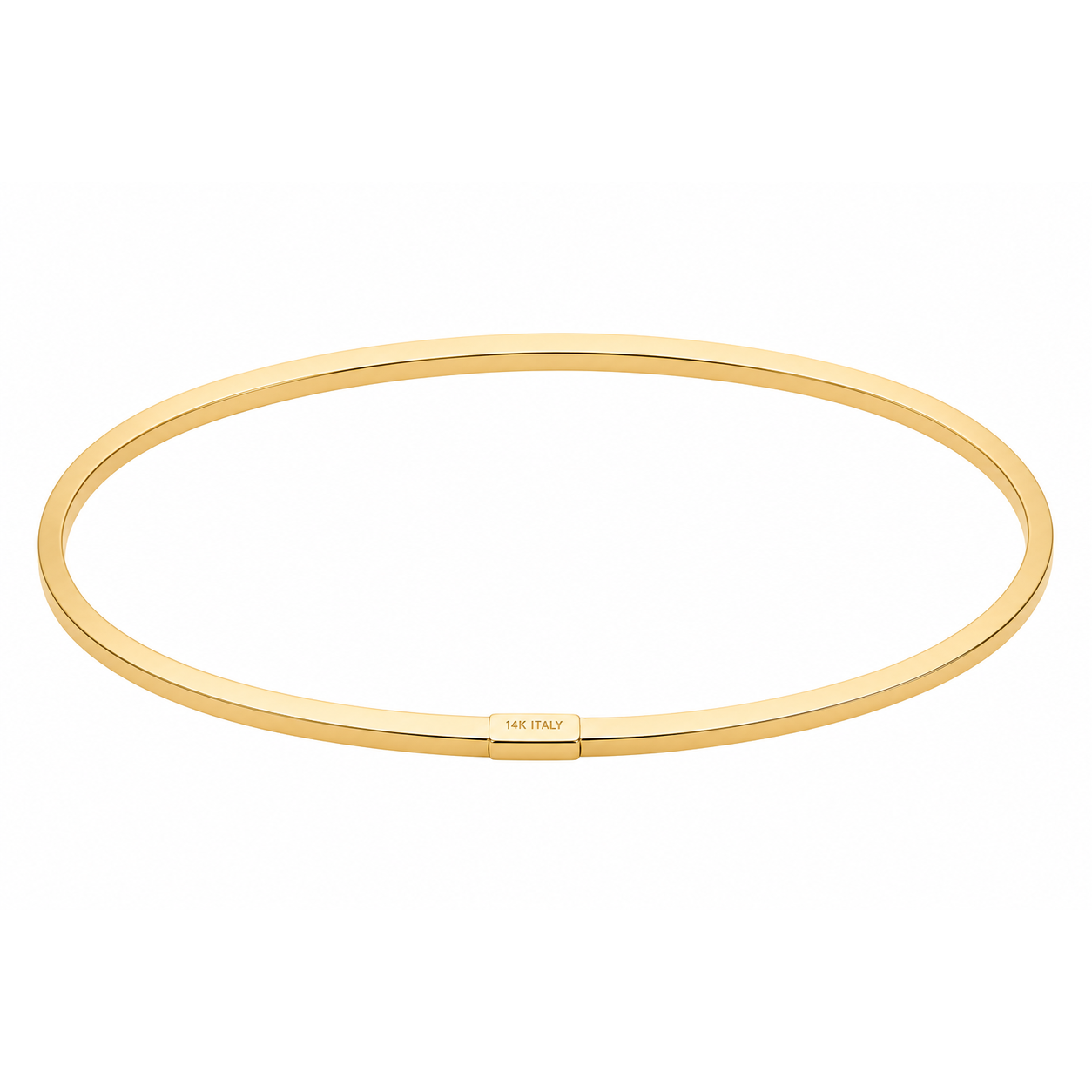 Modern Gold Tube Bangle